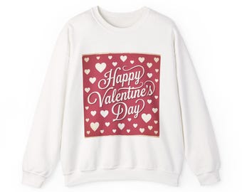 Valentine Day Hearts Crewneck Sweatshirt