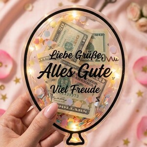 DIY Shaker Karten-Bundle | Glow-in-the-Dark Sterne & Schmetterling Herz | Geldgeschenk Halter | Geburtstagsgeschenkkartenverpackung, druckbare PDF-Datei Bild 7