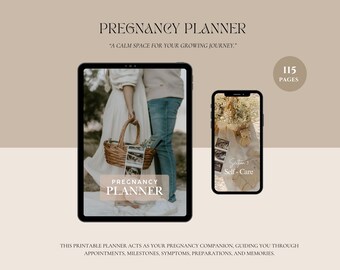First-Time Mom Planner, Newborn Memory Book, Birth Plan Organizer, Baby Milestone Tracker