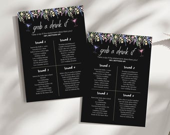 Wedding Games |Bridal Shower Printable Activity Instant Download