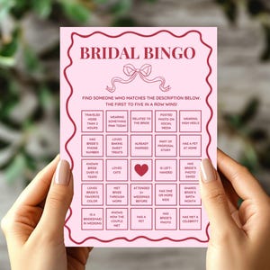 Bridal Bingo, Wedding Bingo, Find The Guest Bingo, Wedding Table Games, Bridal Shower Bingo, Wedding Activities, Ice Breaker Games