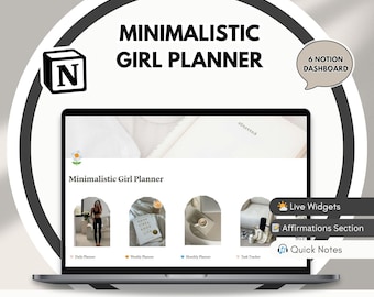 Ultimate Girl Planner Notion Template: Digital Glow-Up Planner