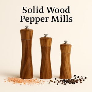 Pfeffermühle aus Holz - Elegante Salz- & Pfeffermühlen
