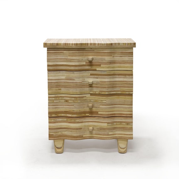 Chest Of Drawers Made Of Stacked Plywood And Mdf Etsy
