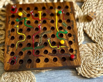 Vintage Snakes And Ladders Game