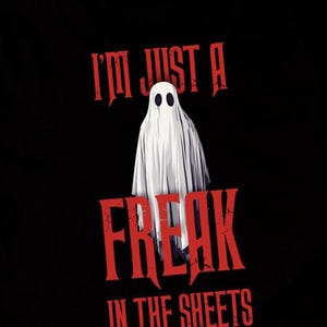 Ich bin nur ein Freak in der Sheets Digitale Datei, Halloween, Geist, Spooky, Spooky Saison Tee, lustig, Halloween Party Grafik Tee, gruselig süß
