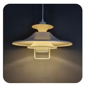 Vintage Pendant Light Danish Mid Century Lamp