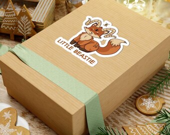 Felix the Feisty Fox — Creepy Cute Fox Kiss-Cut Sticker | My Little Beasties