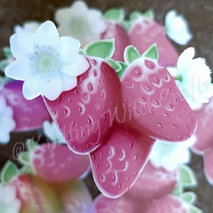 Strawberry Sticker: Water Resistant Vinyl Decal