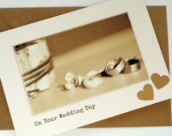 On Your Wedding Day - Personalised Card Handmade in Ireland