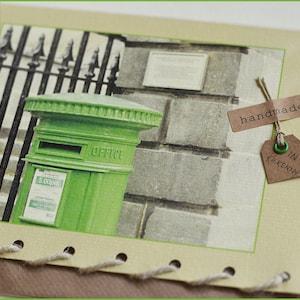 Scatola postale irlandese verde - Carta personalizzata fatta a mano in Irlanda