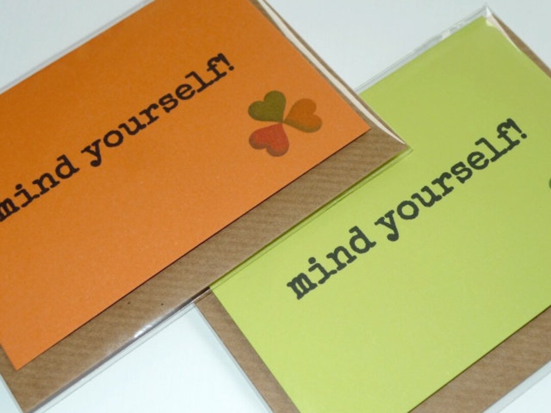Mind Yourself Irish Slang Funny Magnetic Greeting Card - Etsy Ireland