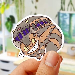 Catbus Sticker: Studio Ghibli Totoro Anime Vinyl Decal