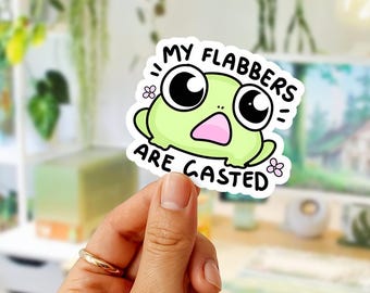 Funny Frog Sticker: Kawaii Pastel Meme Vinyl Decal