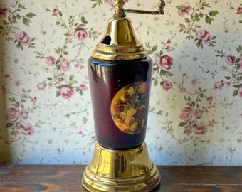 Vintage Italian Musical Spice Mill | Swiss Reuge Music Box Grinder