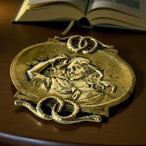 Vintage Art Nouveau Bronze Vide Poche | French Bronze Trinket Bowl| Antique Coin Tray