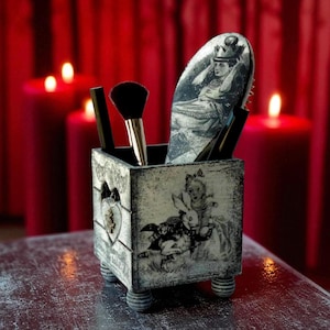 Alice in Wonderland Decor Box: Handmade Whimsical Organizer