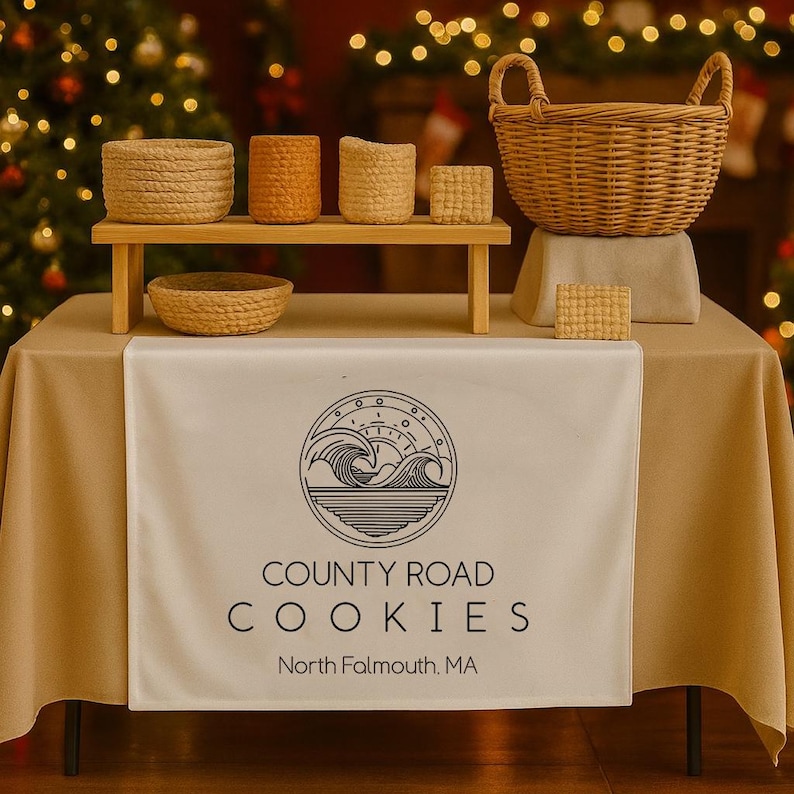 Custom Logo Table Runner, Printed Business Branding Banner Etsy