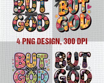 Preppy But God PNG, Floral Jesus Sublimation, Christian Shirt Design, Western Style Art, Bible Verse PNG, Faith-Based Spiritual Clipart