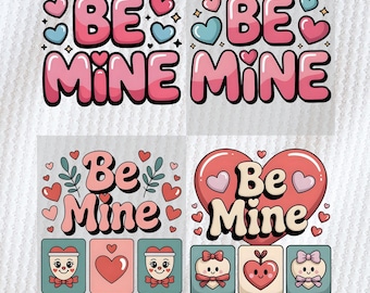 Be Mine Png, Valentine's Day Png, Coquette Bow Png, Brushstroke Love Png, Galentine Sublimation, Preppy Heart Shirt, Digital Download
