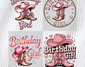 Cowgirl Birthday Girl Png, Birthday Family Cowgirl Png Bundle, Western Birthday Png, First Rodeo Birthday Png, 1st Birthday Png, Cowgirl Png