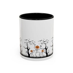 Halloween Skeleton Coffee Mug, Spooky Mug, Seasonal Gift, Fall Decor, Trick-Or-Treat Cup