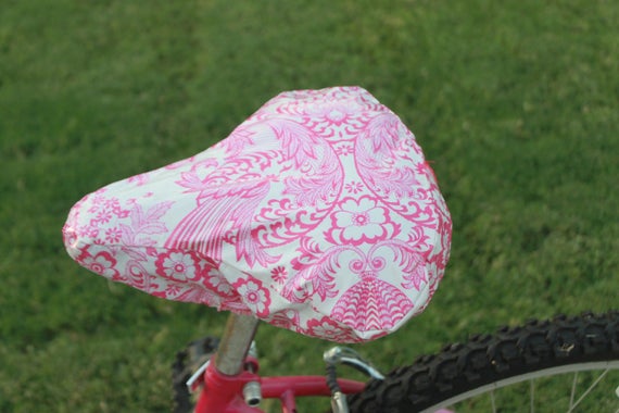 pink bicycle seat