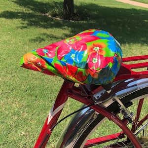 Seat Cover Flower Power Bike Seat Cover Waterproof Bike Saddle Cover for Beach cruisers