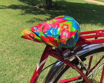Flower Power Sitzbezüge: Wasserdichter Bezug aus Wachstuch Beach Cruiser Sattel