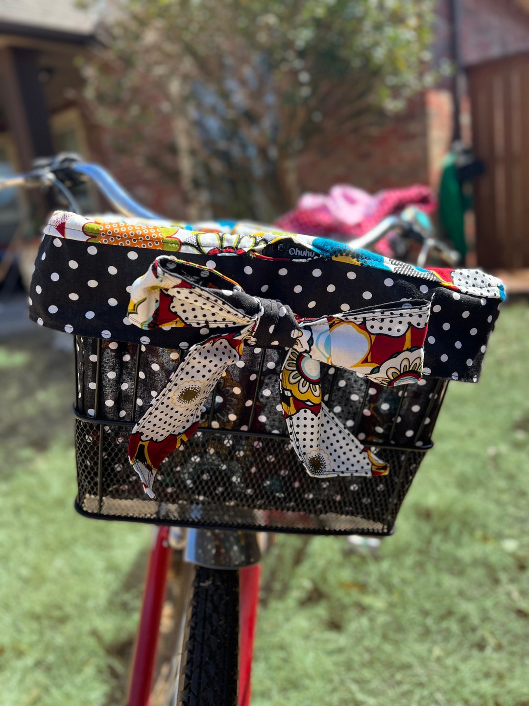 Ready to Ship Flower Power Floral Bike Basket Liner for Oval or Rectangle Baskets Electra Sunlite Bell Nantucket NO WAIT Etsy
