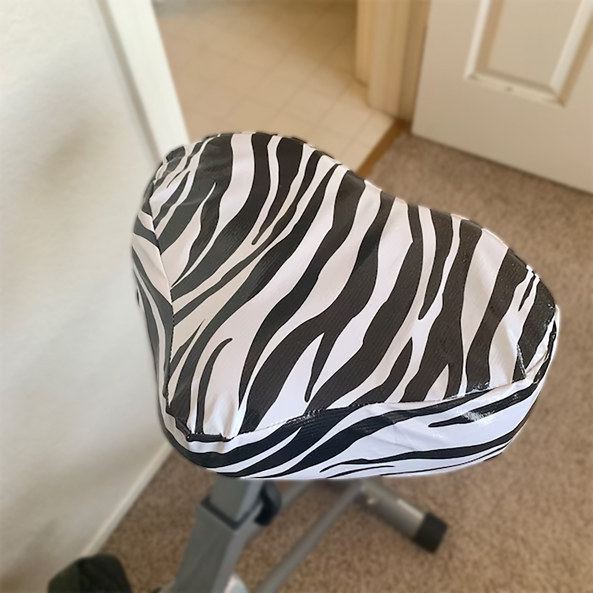 Custom XL Saddle Seat Cover for XL Bike Seats or  Exercise bike