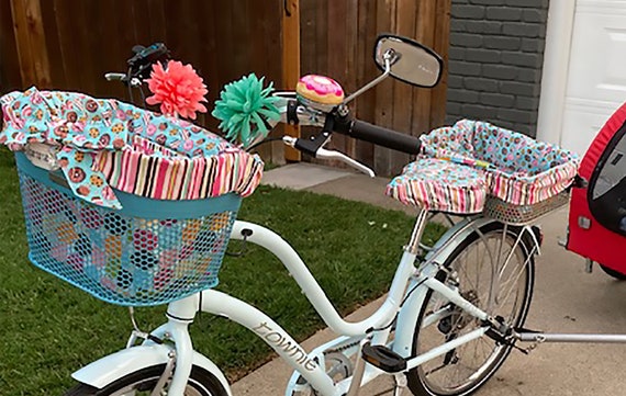 Send Your Own Fabric to Design a Custom Bike Basket Liner! Made to