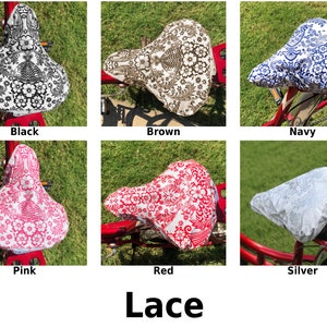 Lace Damask Waterproof Bike saddle Seat Cover