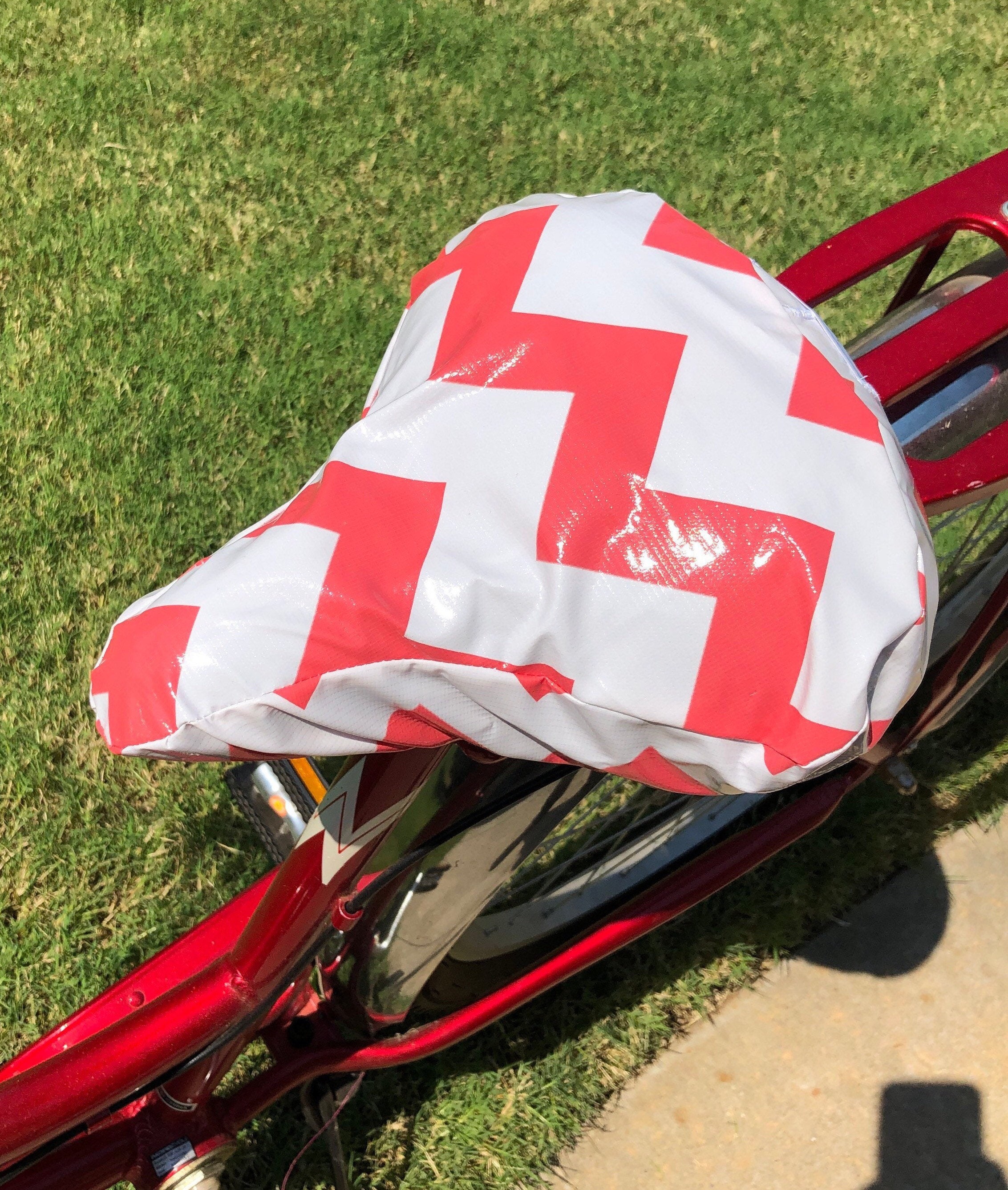Bicycle Seat Cover Saddle Cover Waterproof oilcloth Coral Etsy