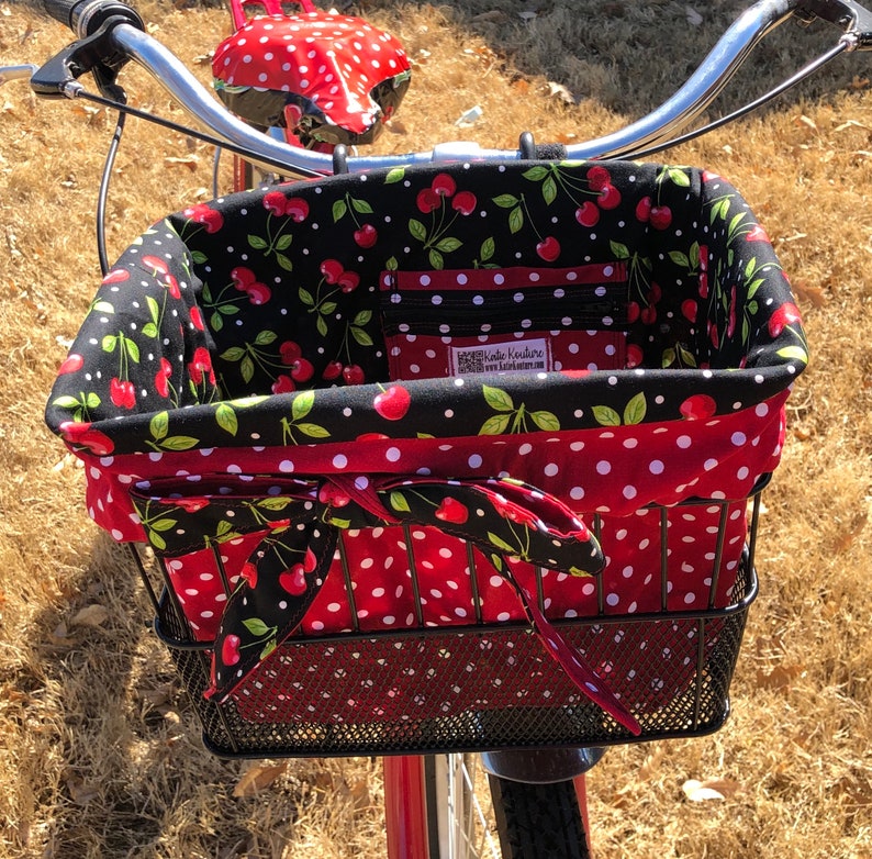 BICYCLE BASKET LINER ORANGE DAISY CRUISER BIKES