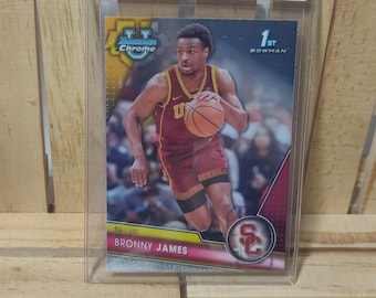 Bronny James 2023 Topps Bowman U Chrome 1st Bowman Base Set Basketball USC Southern Cal