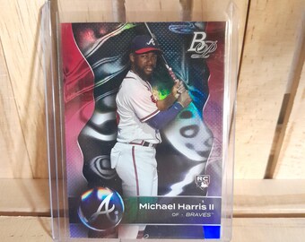 Michael Harris II RC 2023 Topps Bowman Platinum Base Set Image Variation Baseball Card Atlanta Braves Star Player