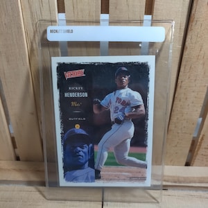 Carta da baseball del set Upper Deck Victory Base di Rickey Henderson del 2000, giocatore stella dei New York Mets