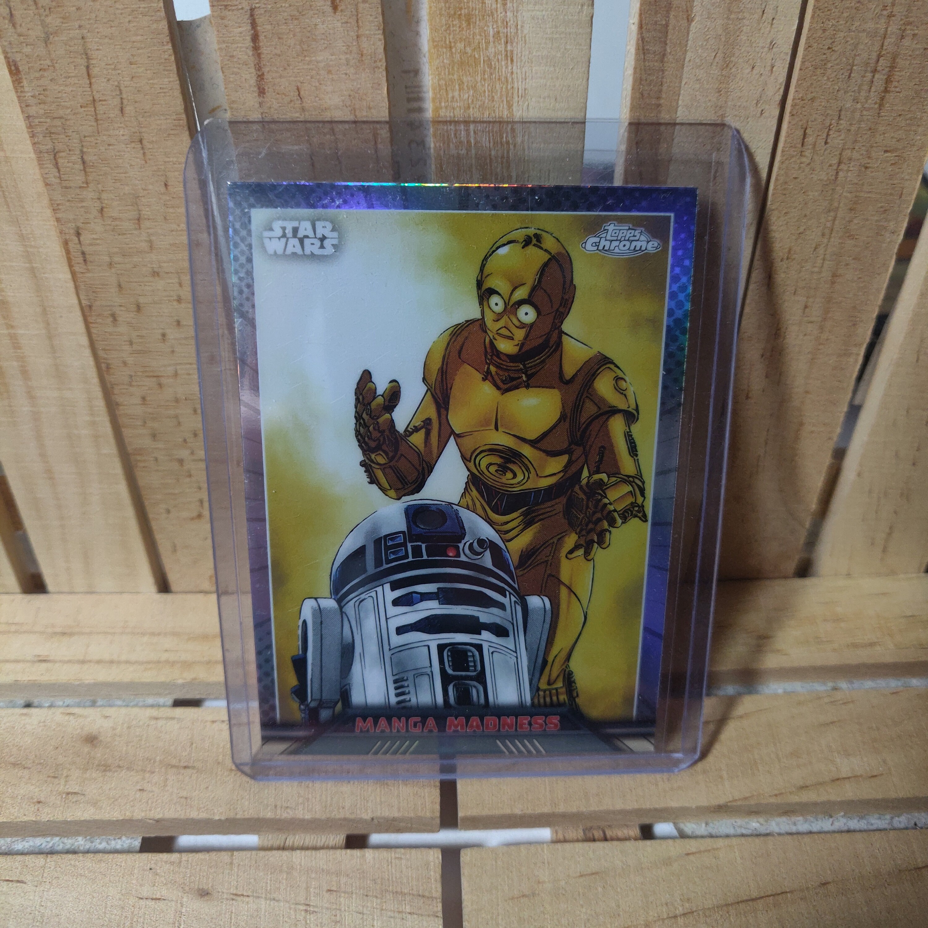 「STAR WARS×DARTSLIVE CARD」 R2D2&C3PO ver Vintage Star Wars R2-D2 and C-3PO Greeting Card by Drawing
