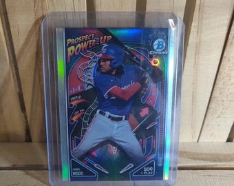 James Wood 2024 Topps Bowman Power Up Sub Set Baseball Card Washington Nationals Star Player