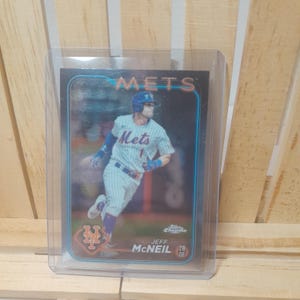 Jeff McNeil 2024 Topps Chrome Base set Baseball Card New York Mets Star Player