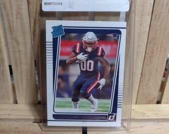 Rhamondre Stevenson Rated Rookie 2021 Panini Donruss Football Card Base Set  New England Patriots Star Player