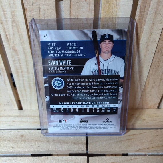 Evan White RC 2021 Topps Stadium Club Base Set Baseball Card - Etsy