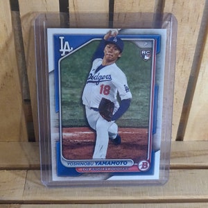Yoshinobu Yamamoto RC 2024 Topps Bowman Base Set Baseball Card Los Angeles Dodgers Player