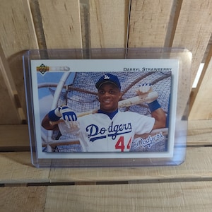 Darryl Strawberry 1992 Upper Deck Jeu de base Cartes de baseball Joueur vedette des Dodgers de Los Angeles