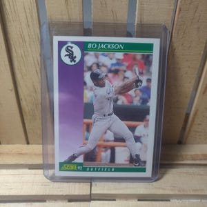 Bo Jackson 1992 Score Baseball Card Chicago White Sox Sterspeler