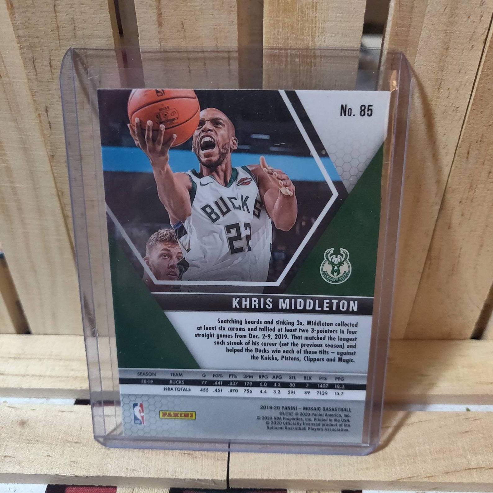 Khris Middleton 2019-20 Mosaic Basketball Card Panini | Etsy