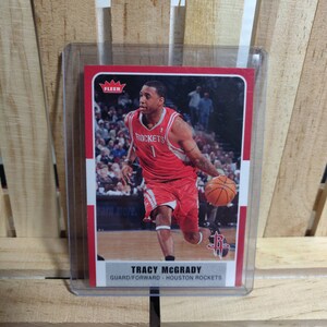 Tracy McGrady 2007-08 Fleer Basketball Card Base Set Houston Rockets