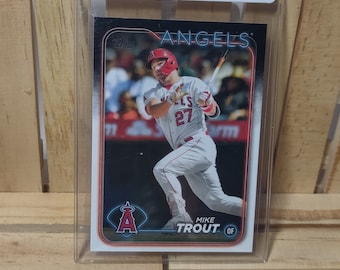 Mike Trout 2024 Topps Series 1 Base set Baseball Card Los Angeles Angels Star Player