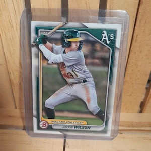 Jacob Wilson 2024 Topps Bowman Base Set Baseball Card Giocatore Oakland Athletics
